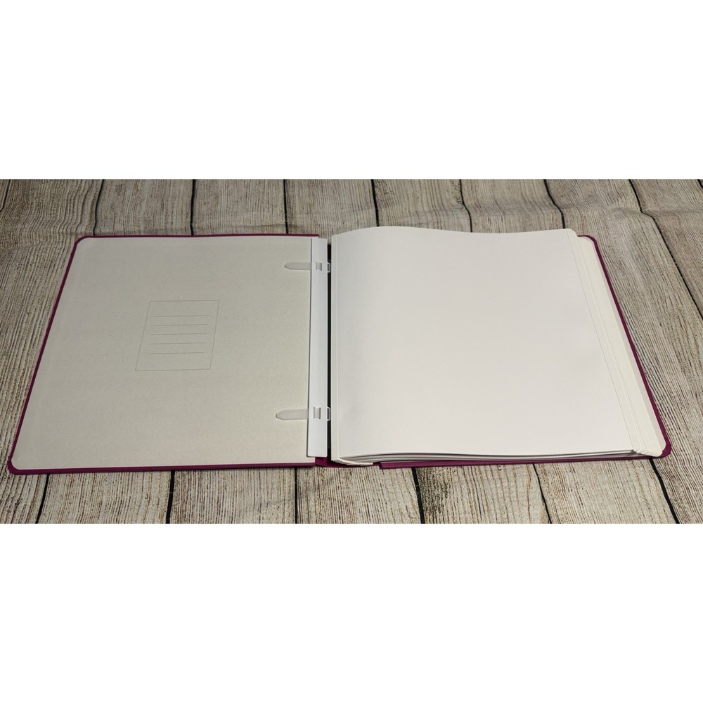Creative Memories 12x12 Flex-Hinge Scrapbook Album Book Fuschia Pink & 30 pages - Picture 3 of 4